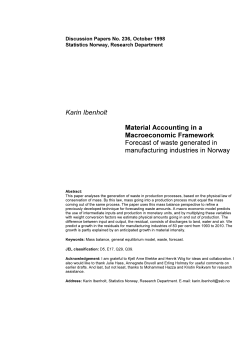 Karin Ibenholt Material Accounting in a Macroeconomic