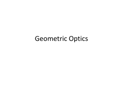 Geometric Optics