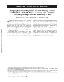 Changing Electrocardiographic Patterns During Medical Treatment