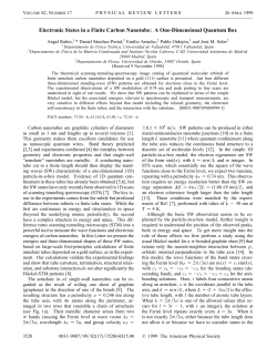 Electronic States in a Finite Carbon Nanotube: A One