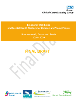 Emotional Well-Being and Mental Health for Children and Young