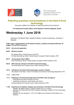 Agenda of the round table