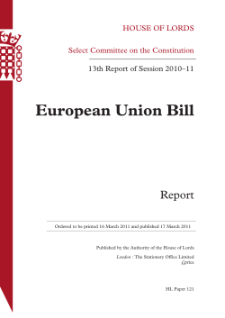 European Union Bill - Publications.parliament.uk
