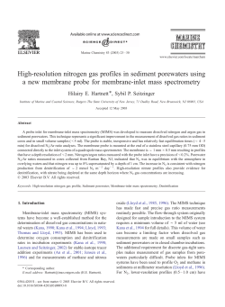 High-resolution nitrogen gas profiles in sediment porewaters using a