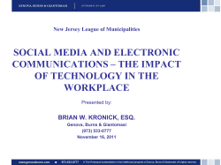 social media and electronic communications