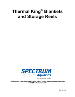 Thermal King Blankets and Storage Reels