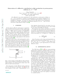 Observation of a diffractive contribution to dijet production in proton