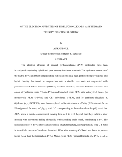ON THE ELECTRON AFFINITIES OF PERFLUOROALKANES: A