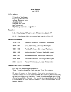 John Palmer - UW Faculty Web Server