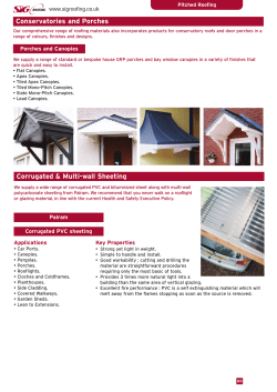 Pitched Porches Pots Ridges