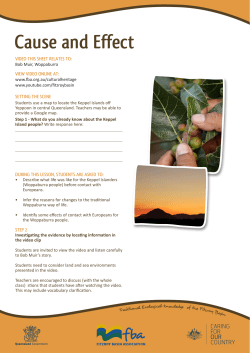 Cause and Effect - Fitzroy Basin Association