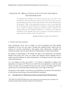 Chapter 10 - Mega Events