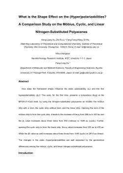 Linear, Cyclic, and M&ouml;bius Strip