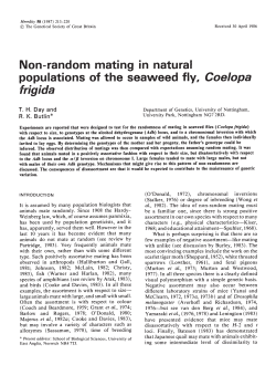 Non-random mating in natural populations of the seaweed