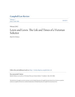 The Life and Times of a Victorian Solicitor