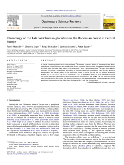 Chronology of the Late Weichselian glaciation in the Bohemian