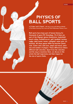 Physics of ball sports