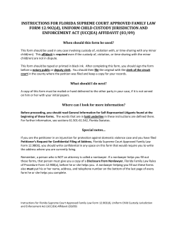 Uniform Child Custody Jurisdiction and Enforcement Act (UCCJEA)