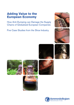 Adding Value to the European Economy