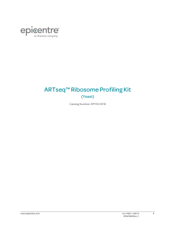 Protocol for ARTseq&trade; Ribosome Profiling Kit (Yeast)