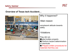 Overview of Texas tech Accident&hellip; Why it happened?
