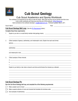 Cub Scout Geology - Cub Scout Pack 55