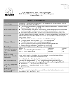 Texas State Soil and Water Conservation Board State General