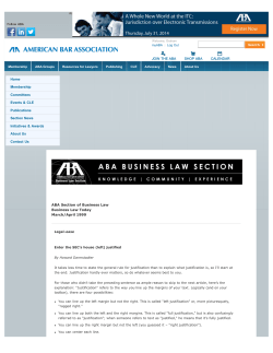 Legal-ease: Enter the SEC`s house (left) justified