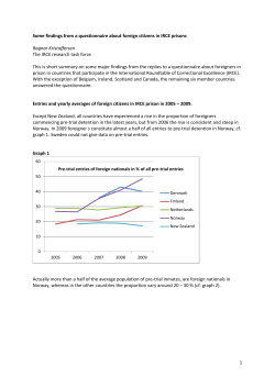 1 Some findings from a questionnaire about foreign