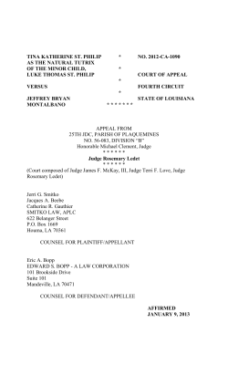 Document generated from the Louisiana Court of Appeal, Fourth