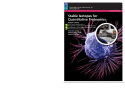 Stable Isotopes for Quantitative Proteomics - Euriso-top