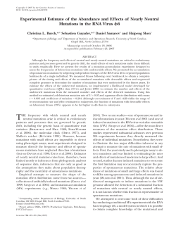 Experimental Estimate of the Abundance and - UNC