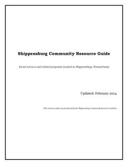Shippensburg Community Resource Guide