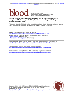 platelet receptor GPVI receptor LAIR-1: unexpected