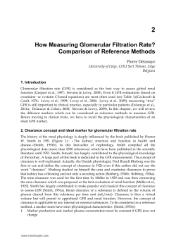How Measuring Glomerular Filtration Rate