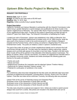 Uptown Bike Racks Project in Memphis, TN