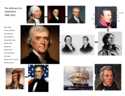 The Jefferson Era CHAPTER 8 1800-1815