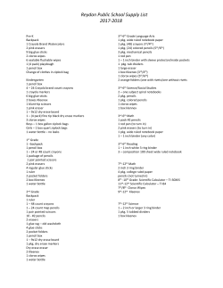 Reydon Public School 2016