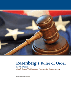 Rosenberg`s Rules of Order - League of California Cities