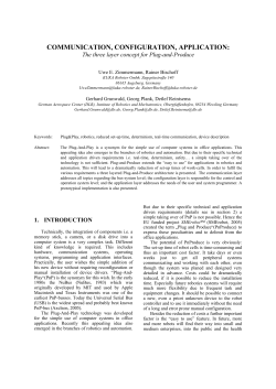 communication, configuration, application