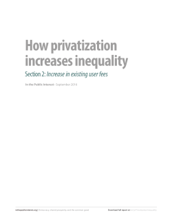How privatization increases inequality