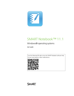 SMART Notebook 11.1 user`s guide for Windows operating systems