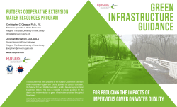 green infrastructure guidance - Rutgers Cooperative Extension