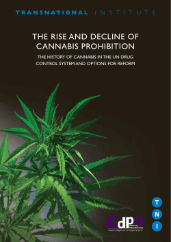 The Rise and decline of cannabis PRohibiTion