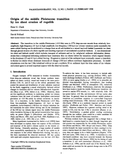Origin of the Middle Pleistocene Transition by Ice Sheet Erosion of
