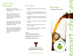 Fun Facts Beverages Tips At Tech: Beverages