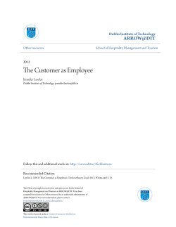 The Customer as Employee