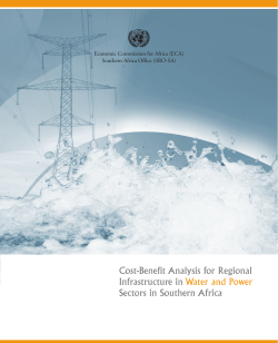 Cost-Benefit Analysis for Regional Infrastructure in Water and Power