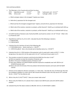 acid worksheet