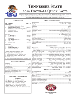 Quick Facts - TSUTigers.com